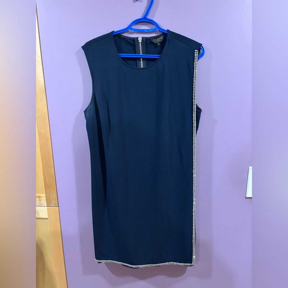 Ted Baker navy dress with rhinestones